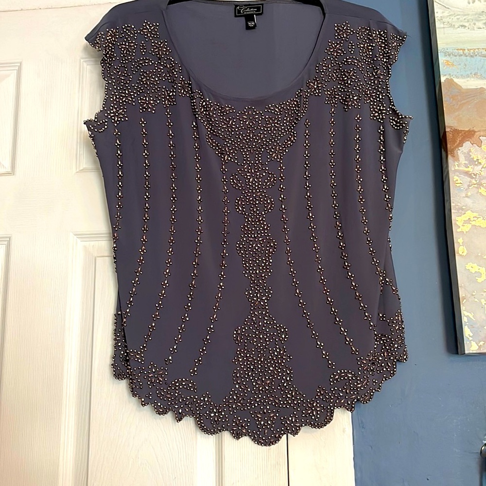 Dress Barn Collection beautiful beaded top